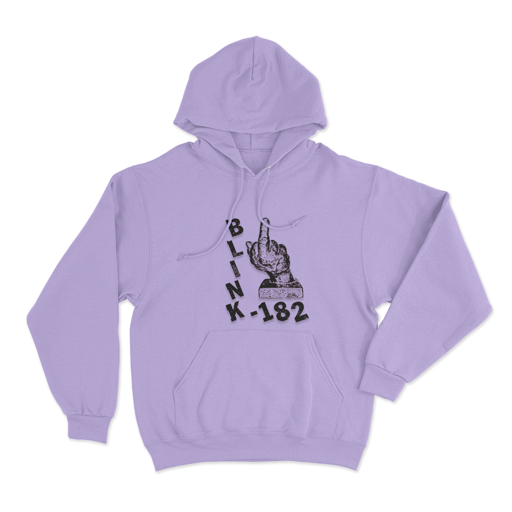 Blink-182 Middle Finger Unisex Hoodie Purple Blink 182 Middle Finger Unisex Hoodie Purple