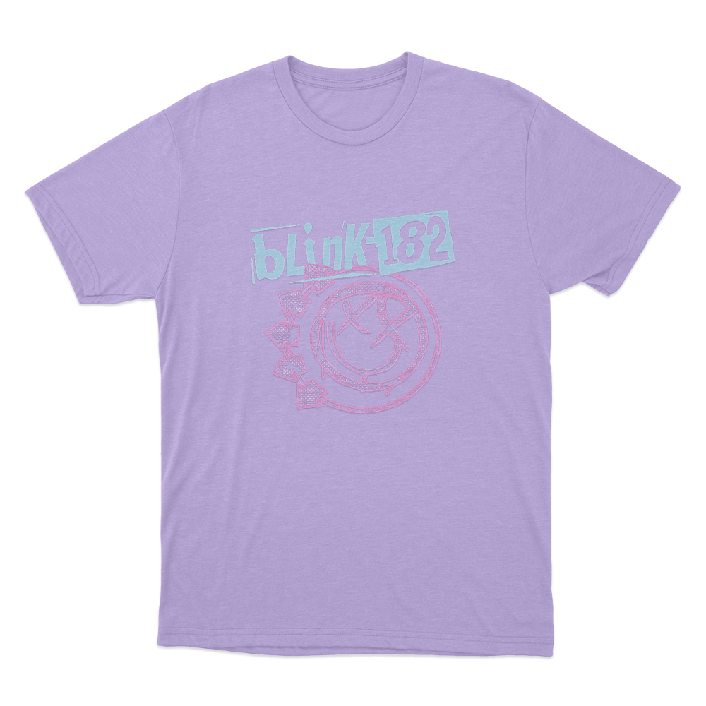 Blink-182 Smiley Unisex T Shirt Purple Blink 182 Smiley Unisex T Shirt Purple