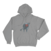 Blink 182 Vintage Bull Unisex Hoodie Grey