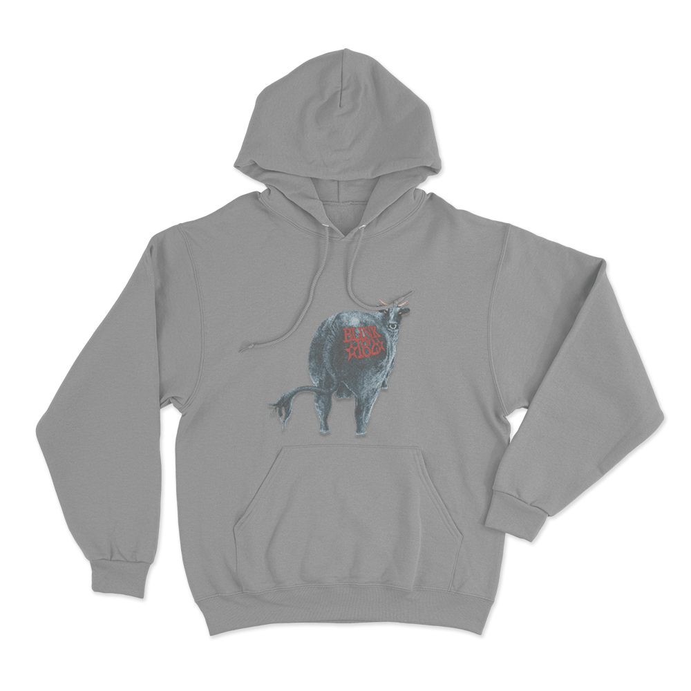 Blink-182 Vintage Bull Unisex Hoodie Grey Blink 182 Vintage Bull Unisex Hoodie Grey