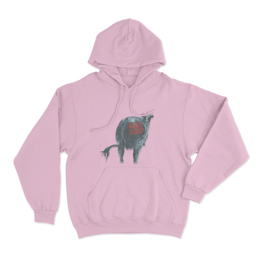 Blink-182 Vintage Bull Unisex Hoodie Pink Blink 182 Vintage Bull Unisex Hoodie Pink