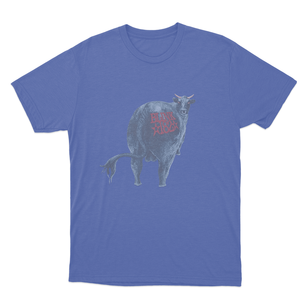 Blink-182 Vintage Bull Unisex T Shirt Blue Blink 182 Vintage Bull Unisex T Shirt Blue