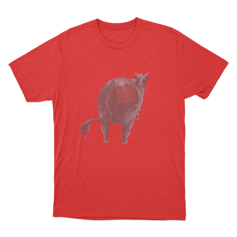 Blink-182 Vintage Bull Unisex T Shirt Red Blink 182 Vintage Bull Unisex T Shirt Red
