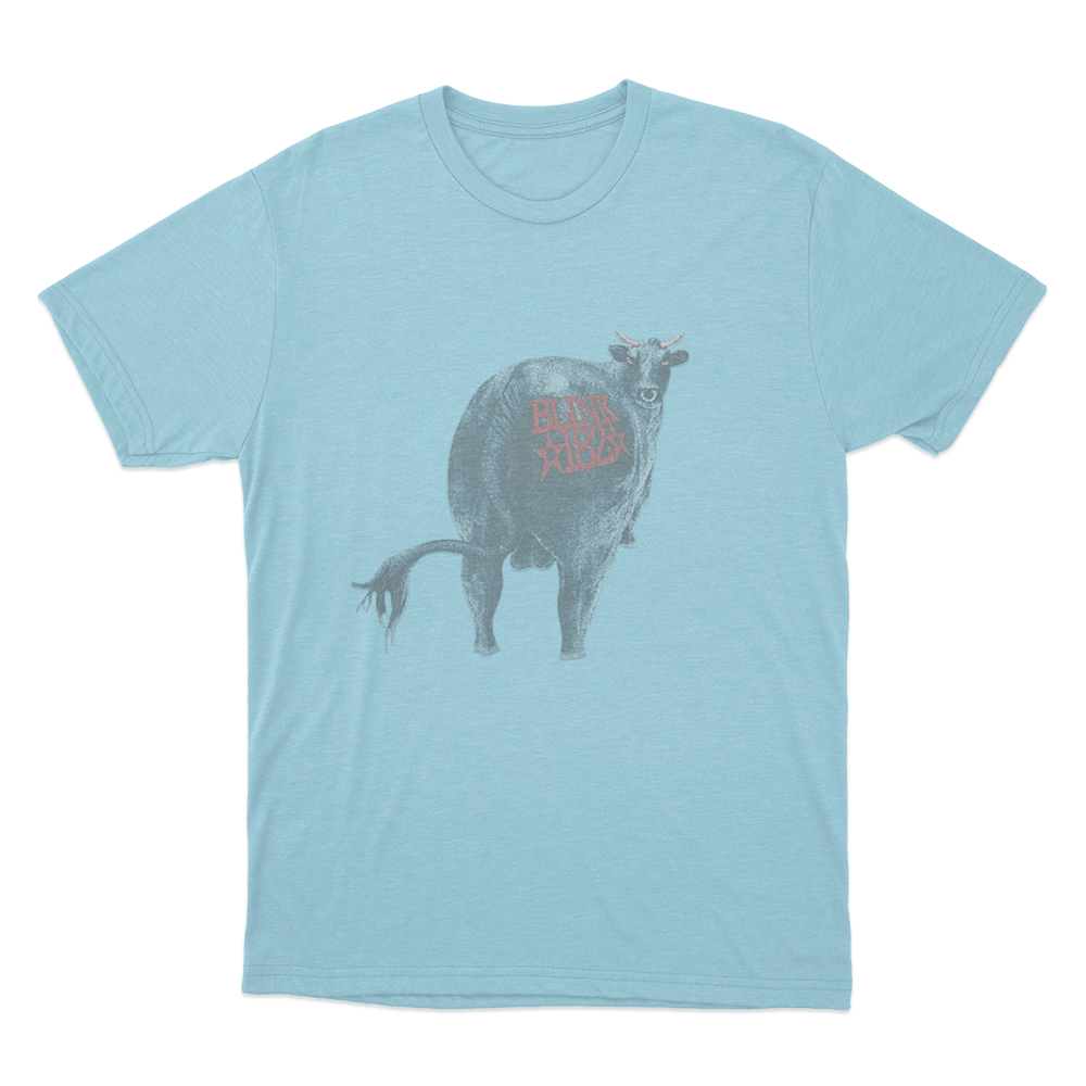 Blink-182 Vintage Bull Unisex T Shirt Sky Blue Blink 182 Vintage Bull Unisex T Shirt Sky Blue