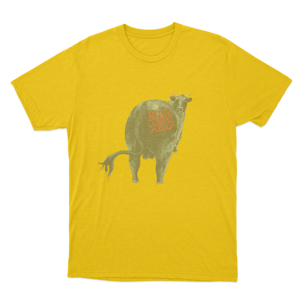 Blink-182 Vintage Bull Unisex T Shirt Yellow Blink 182 Vintage Bull Unisex T Shirt Yellow